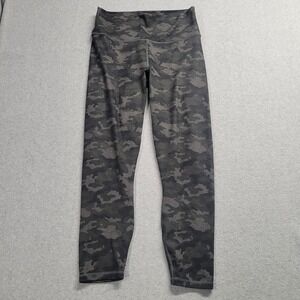 PowerHold Fabletics Womens Small Gray Camo‎ Capri Crop High Waisted Mesh Legging